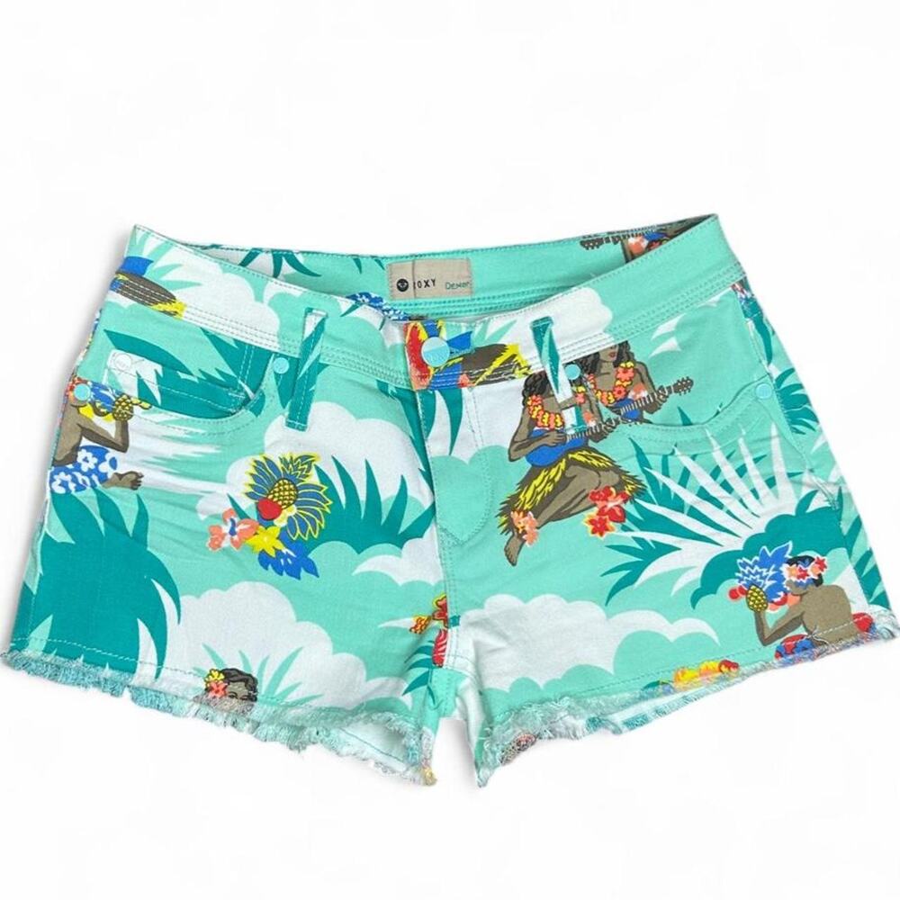 Rare roxy hawaiian print denim - Picture 7 of 7